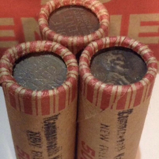 One 1 Rare Commonwealth National Bank Unsearched 1909 to 1958 Wheat Penny Roll!