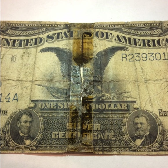 Scarce Early 1899 $1 Black Eagle Silver Certificate- Nice Looking Overall