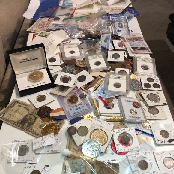 MASSIVE 350+ Old 1800s to Mid 2000s US Coins &amp; Currency Collection-Great Variety