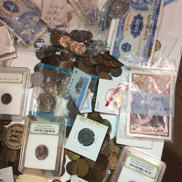 MASSIVE 350+ Old 1800s to Mid 2000s US Coins &amp; Currency Collection-Great Variety