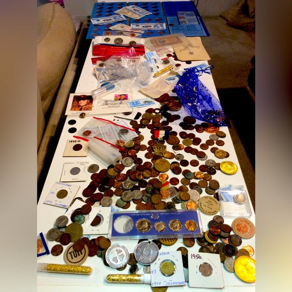 Incredible Old 1800s to Late 1900s US Coins/Currency Collection- Over 350 Pieces