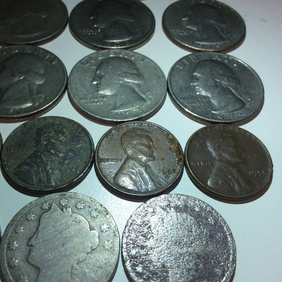 Big 60+ Old US Coins &amp; Currency Collection- Old US Coins From 1909 to 1979