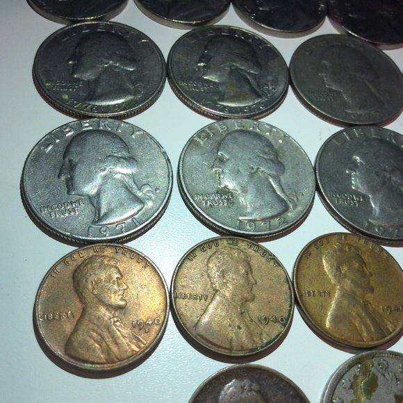 Big 60+ Old US Coins &amp; Currency Collection- Old US Coins From 1909 to 1979