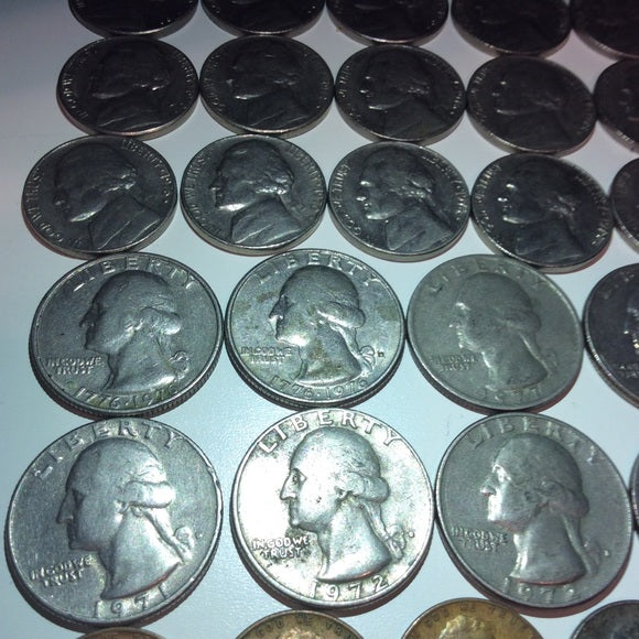 Big 60+ Old US Coins &amp; Currency Collection- Old US Coins From 1909 to 1979