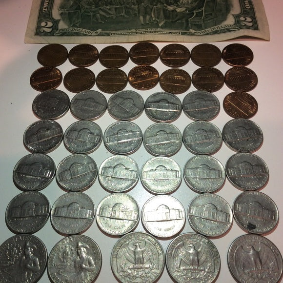 Big 60+ Old US Coins &amp; Currency Collection- Old US Coins From 1909 to 1979